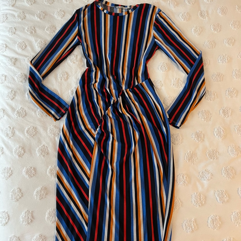 Multicolor striped dress